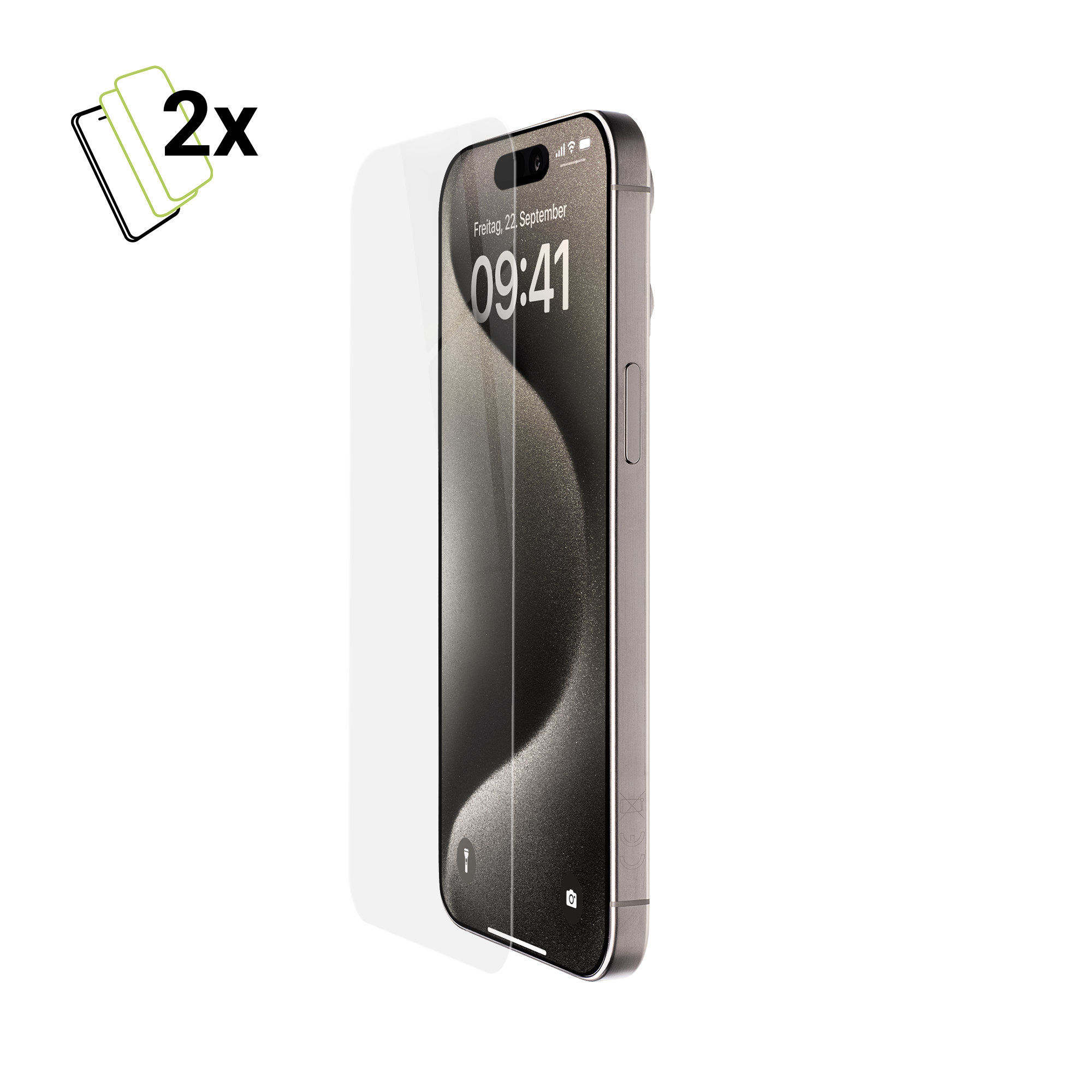 ARTWIZZ Eono Schutzglas Displayschutz(für iPhone 15 Plus, Max) Apple Pro iPhone 15