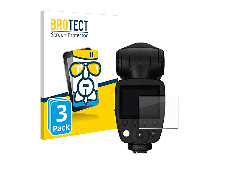BROTECT 3x Airglass klare Schutzfolie(für Profoto A10) | Schutzfolien & Schutzgläser