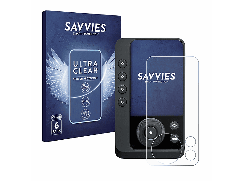 SAVVIES 6x klare Schutzfolie(für Profoto Connect Pro)