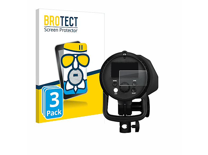 BROTECT 3x Airglass Schutzfolie(für matte Profoto B1X)