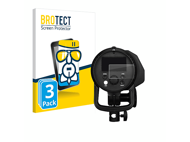 BROTECT 3x Airglass klare Schutzfolie(für Profoto B1X) | Schutzfolien & Schutzgläser