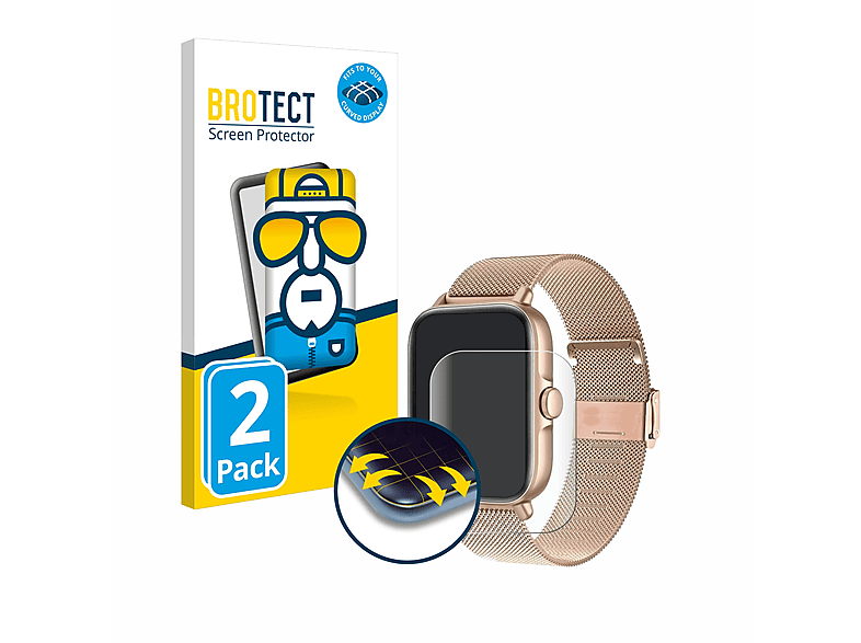 Brotect Lot De 2 Films Protecteurs D'écran Incurvés 3D Compatibles Avec