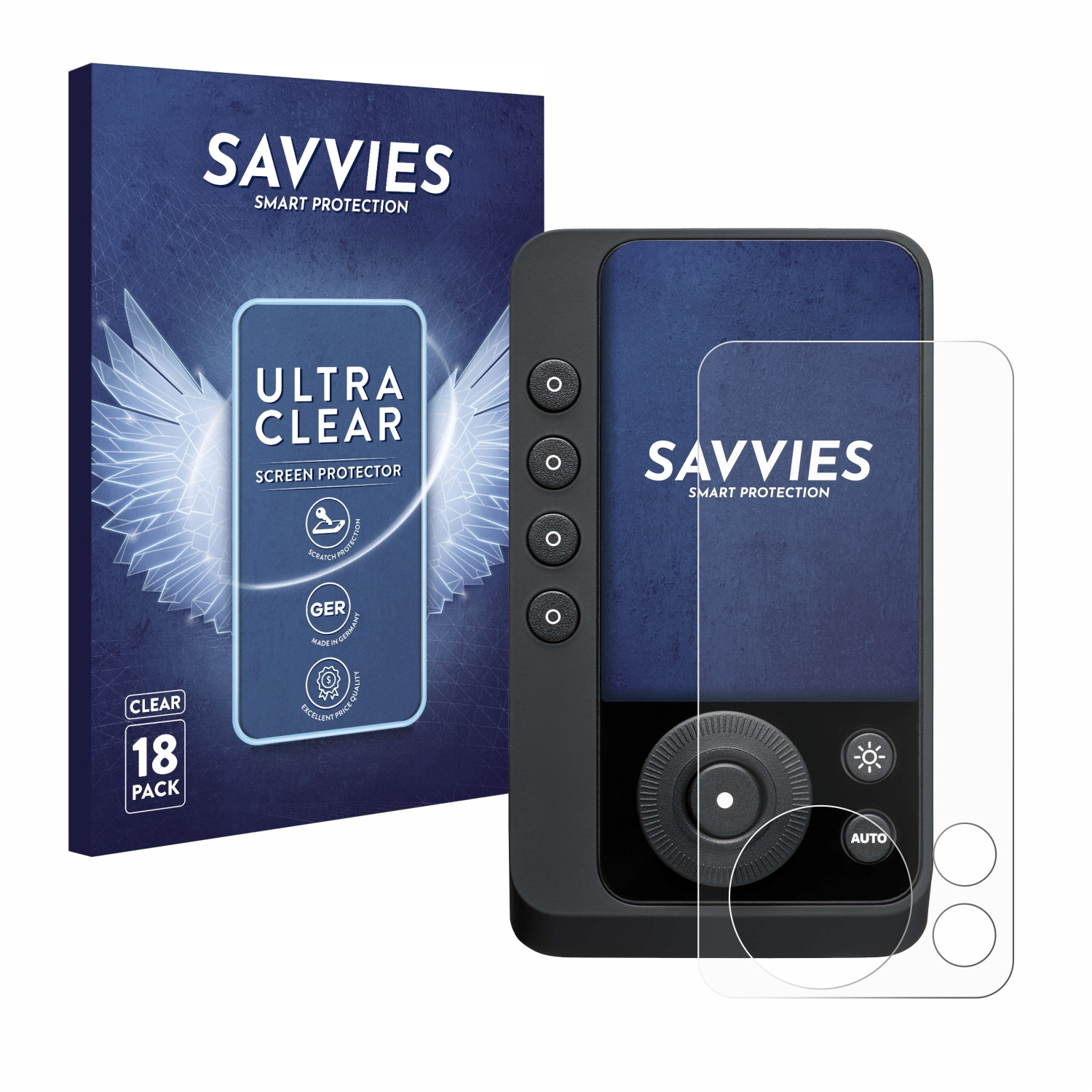 SAVVIES 18x klare Schutzfolie(für Pro) Connect Profoto