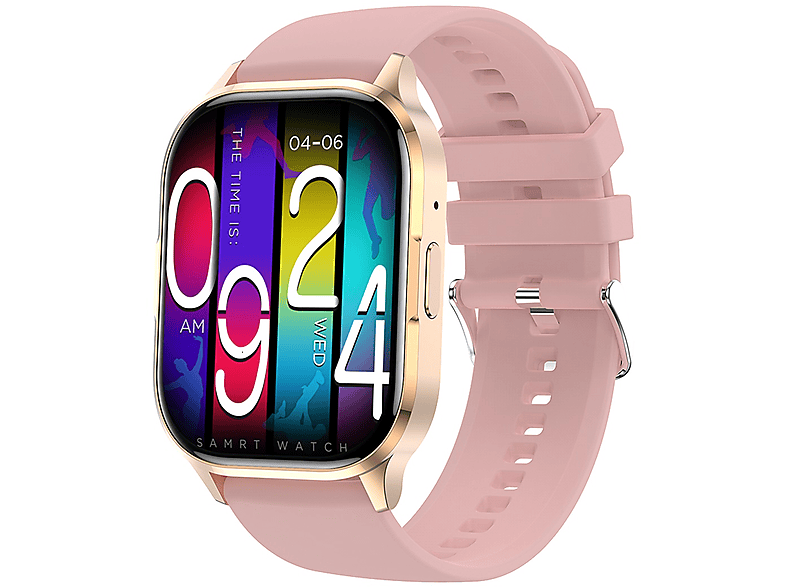 MIRUX FAW12P Watch Fitness Tracker Telefonfunktion Smartwatch 240mm, 240mm, Pink | Wasserdichte Smartwatches