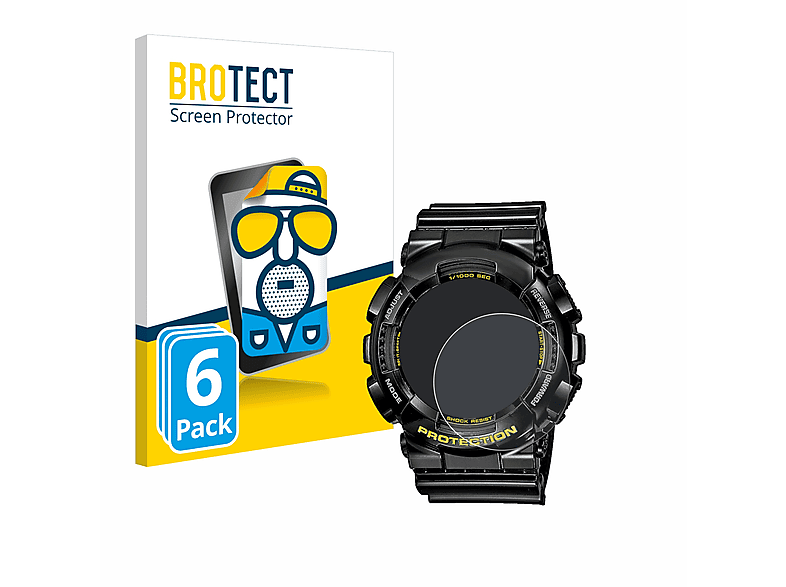 BROTECT 6x matte Schutzfolie(für Casio G-Shock GA-110GB-1A)