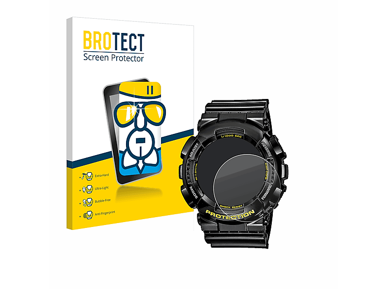 BROTECT Airglass klare Schutzfolie(für Casio G-Shock GA-110GB-1A)