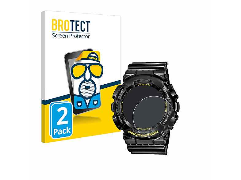 BROTECT 2x matte Schutzfolie(für Casio GA-110GB-1A) G-Shock