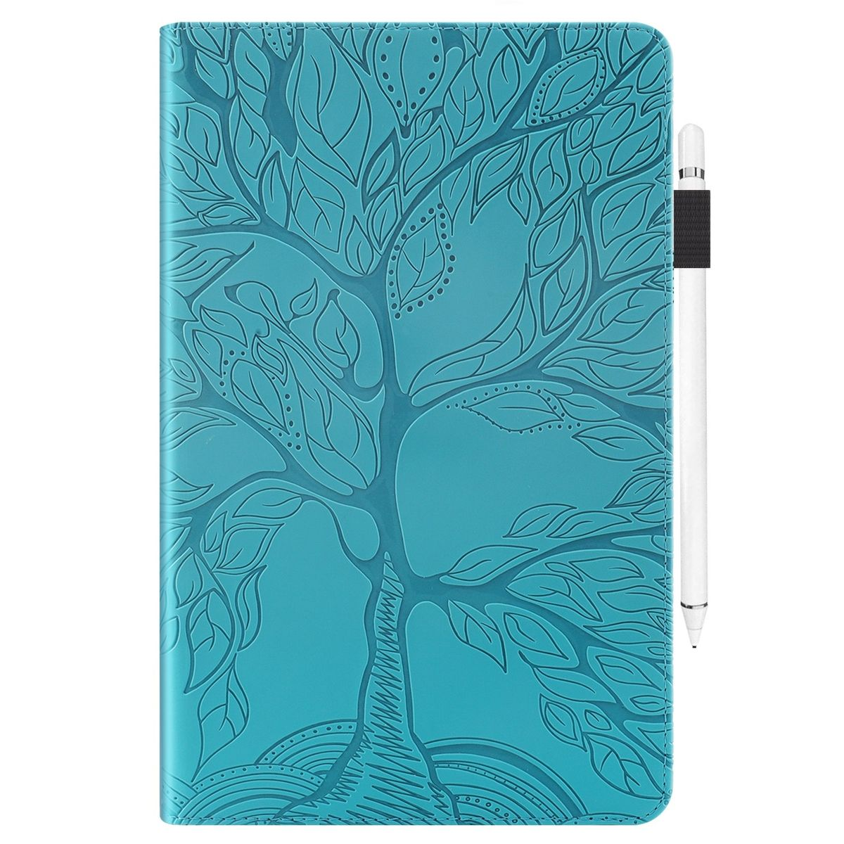 S9 Blau Tab Ultra, Bookcover, Baum Samsung, Ultra Tasche Aufstellbare WIGENTO / Motiv, Galaxy Kunst-Leder S8