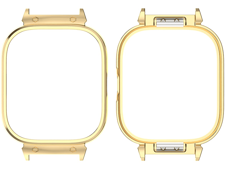 WIGENTO Metall Design Hülle 4) Redmi Watch Xiaomi Schutz Watch Hülle(für
