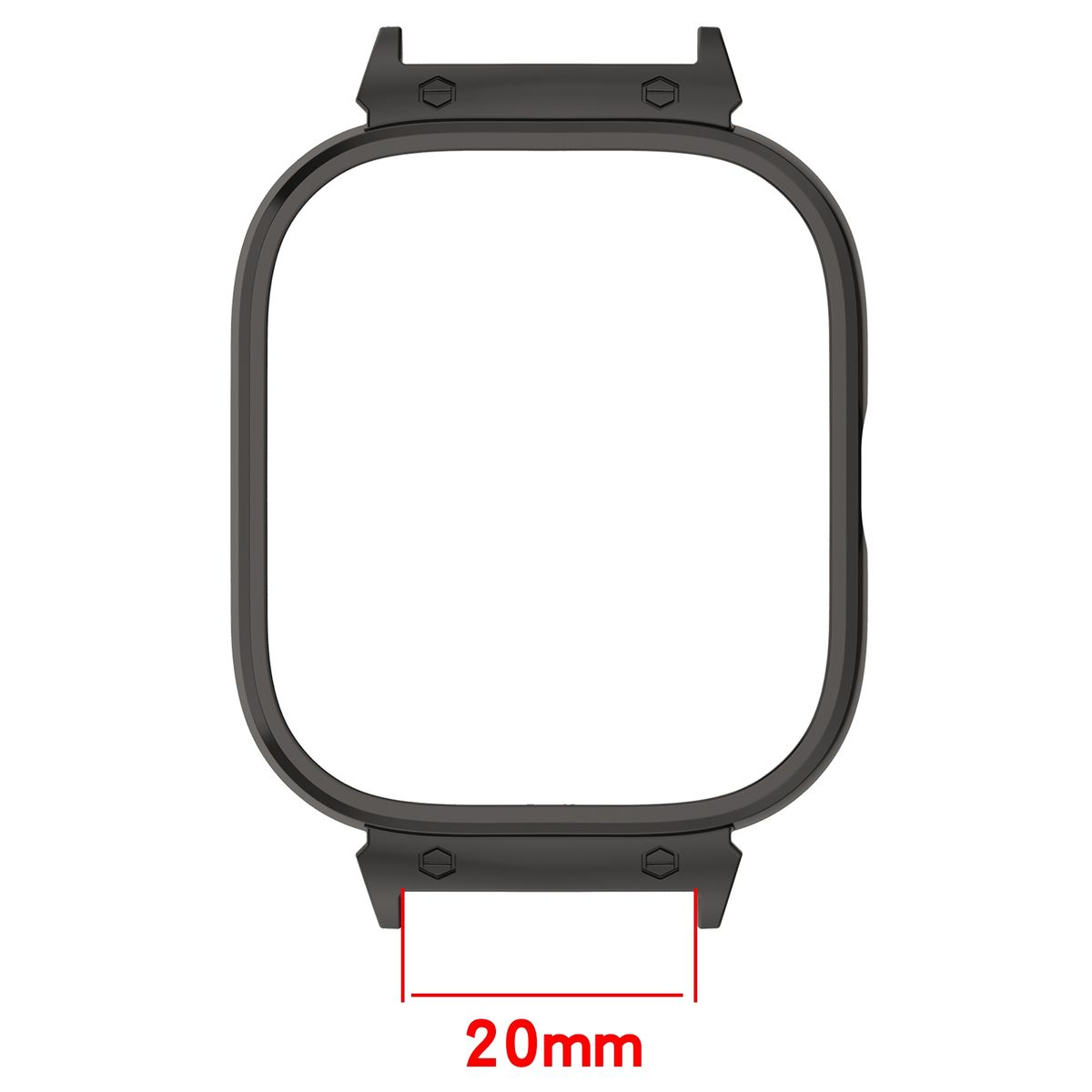 Schutz Xiaomi Hülle 4) Watch Hülle(für Redmi Watch Metall WIGENTO Design