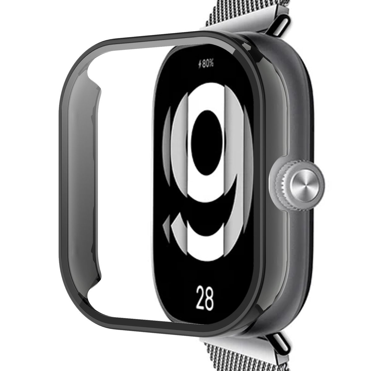 H9 + Design Hülle 3D Hart Watch Watch Xiaomi Hülle(für Glas 4) WIGENTO Kunststoff Schutz Redmi