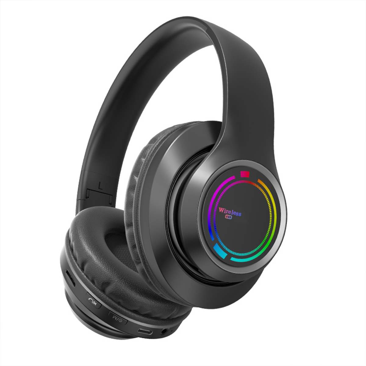 KINSI V3 Drahtlos,Spiele,RGB, Over-ear Kopfhörer Schwarz Bluetooth