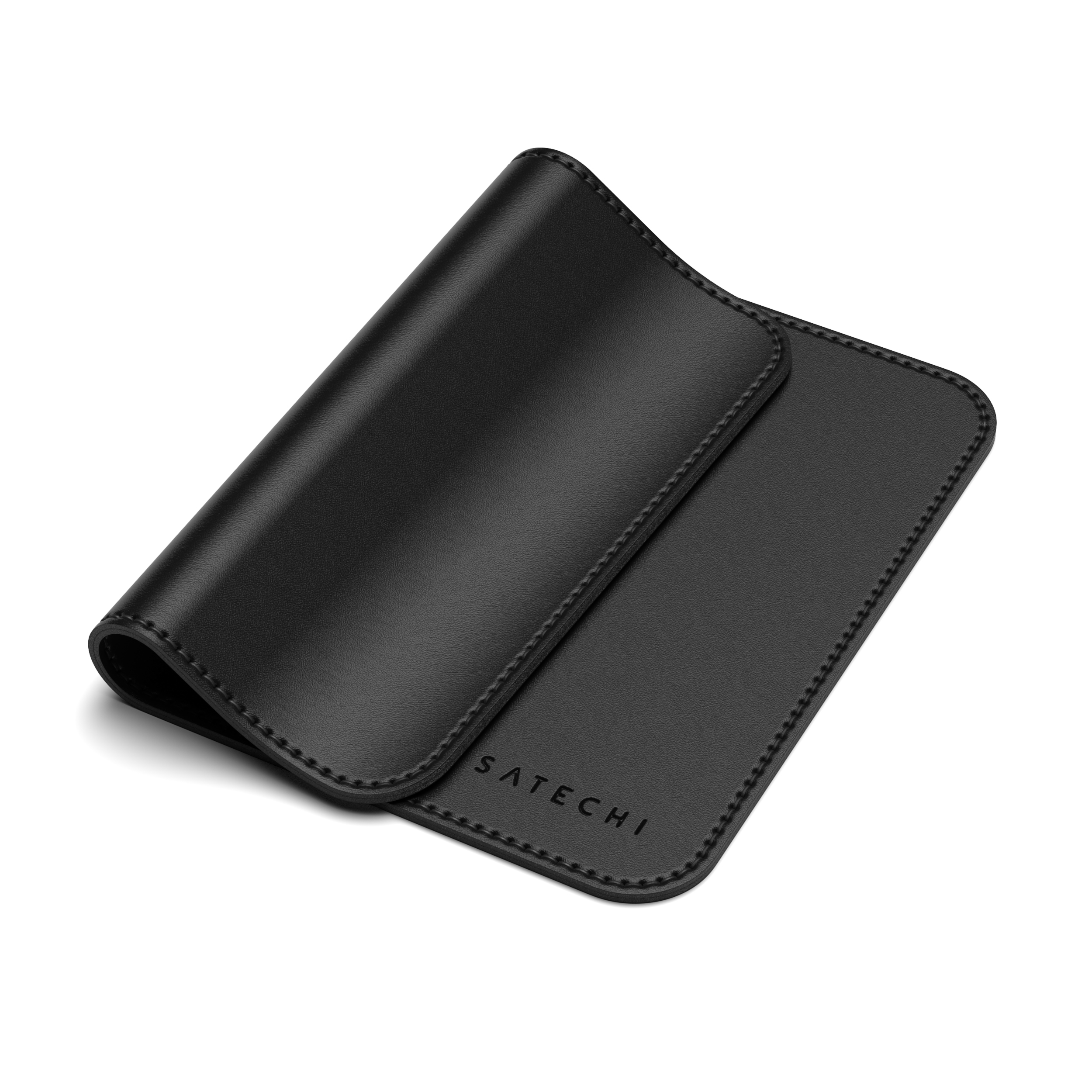 SATECHI Eco-Leather Mouse Pad - (19 x Black Mousepad cm 24,89 cm)