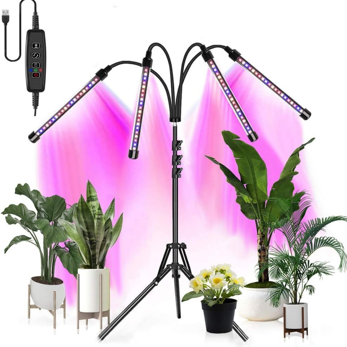 INF Zusammenklappbare Pflanzenlampe mit verstellbarem Ständer und