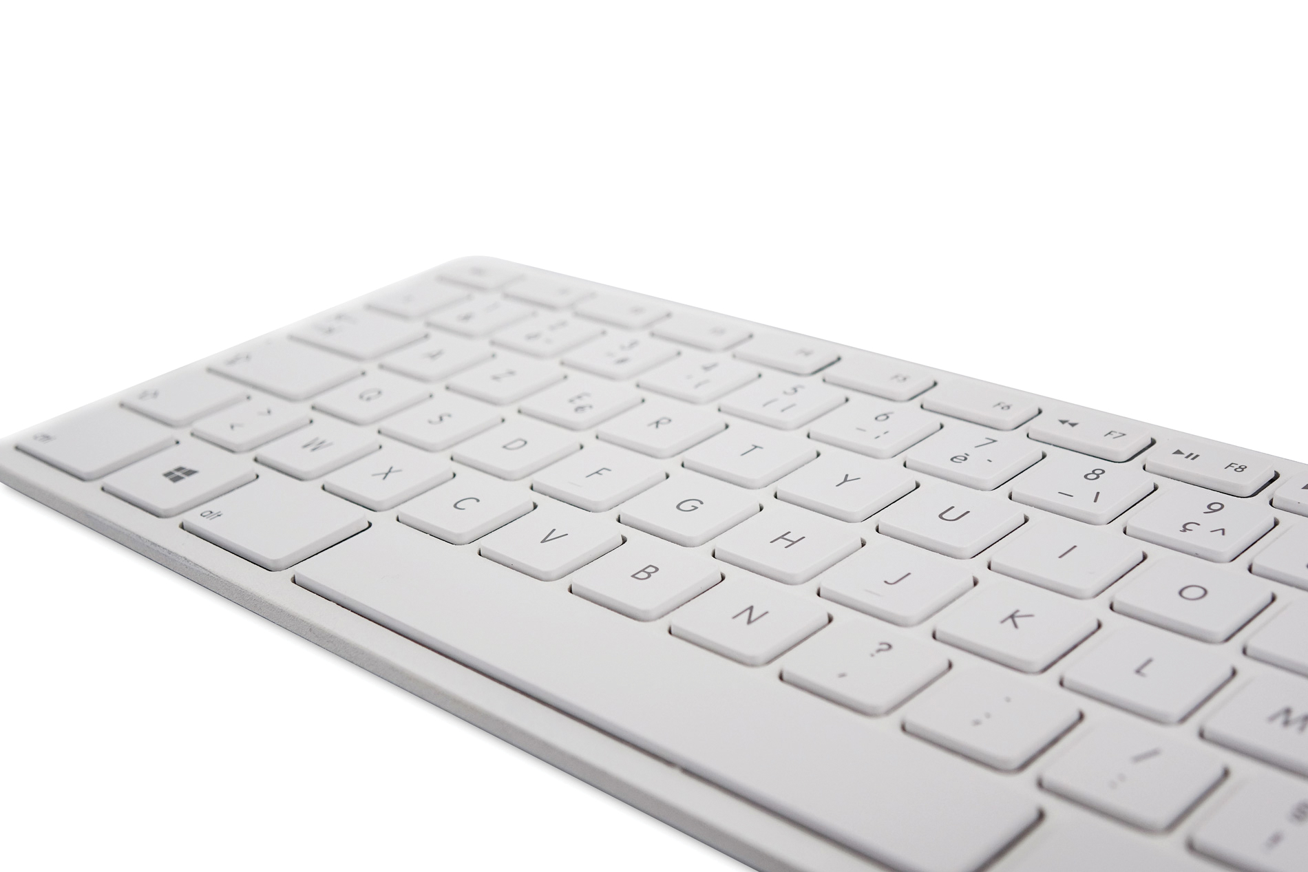 JOUR BLEU Tastatur Aluminium - - Bluetooth 3 Geräte, Europäisches Design USB ABS-Verbinde & &