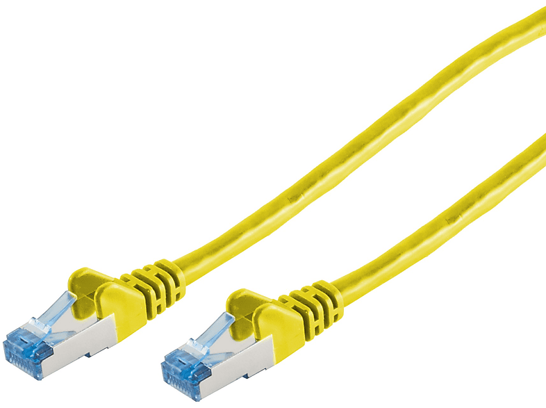 S/CONN MAXIMUM CONNECTIVITY Patchkabel cat6A S/FTP PIMF gelb 0,25m, Patchkabel RJ45, 0,25 m