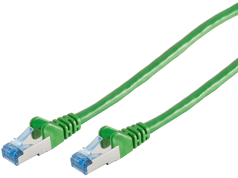 S/CONN MAXIMUM CONNECTIVITY Patchkabel cat6A S/FTP PIMF grün 1m, Patchkabel RJ45, 1 m