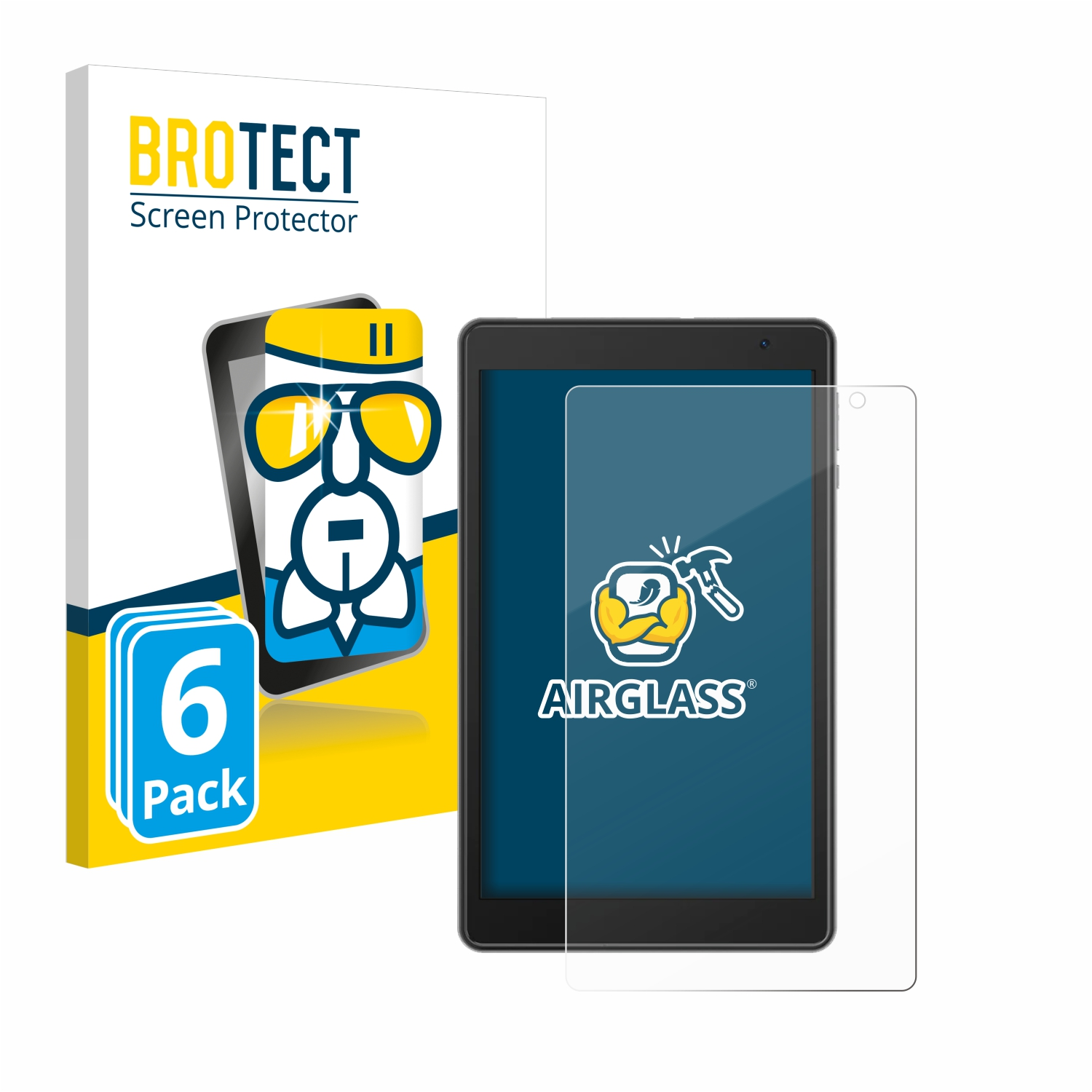 BROTECT 6x Airglass klare Schutzfolie(für 50 Blackview Tab WiFi)