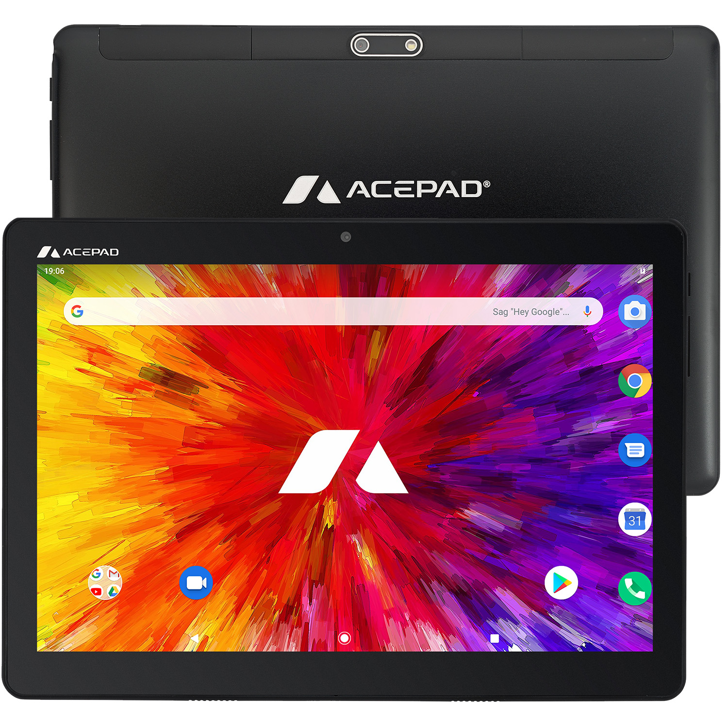 A130, Zoll, Schwarz GB, 10,1 Octa-Core, RAM, 6GB ACEPAD Tablet, LTE, 128