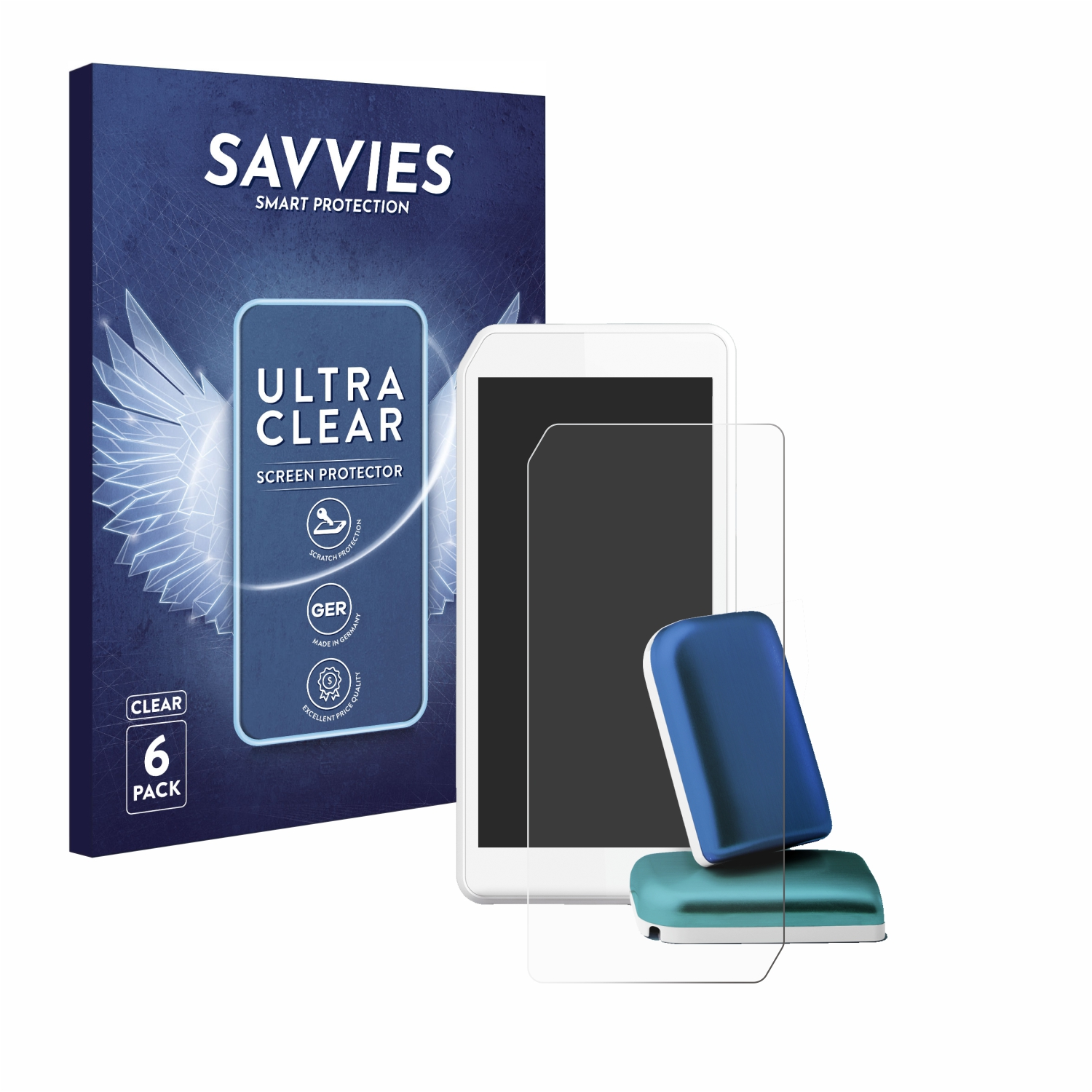 SAVVIES 6x Handset (2023)) Schutzfolie(für Kaleido klare DBLG1