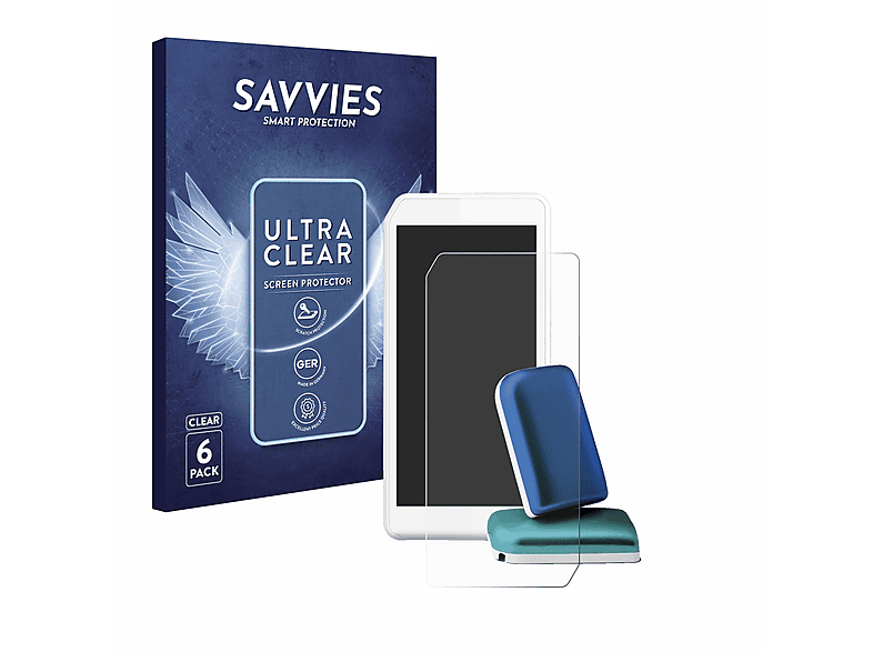 savvies (6 Pezzi Pellicola Protettiva per Xiaomi Mi 8 Lite Protezione Schermo Trasparente