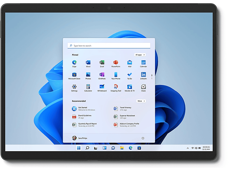 MICROSOFT SURFACE PRO 8 I7/16/512 W11, Tablet, 512 GB, 13 Zoll, Grau