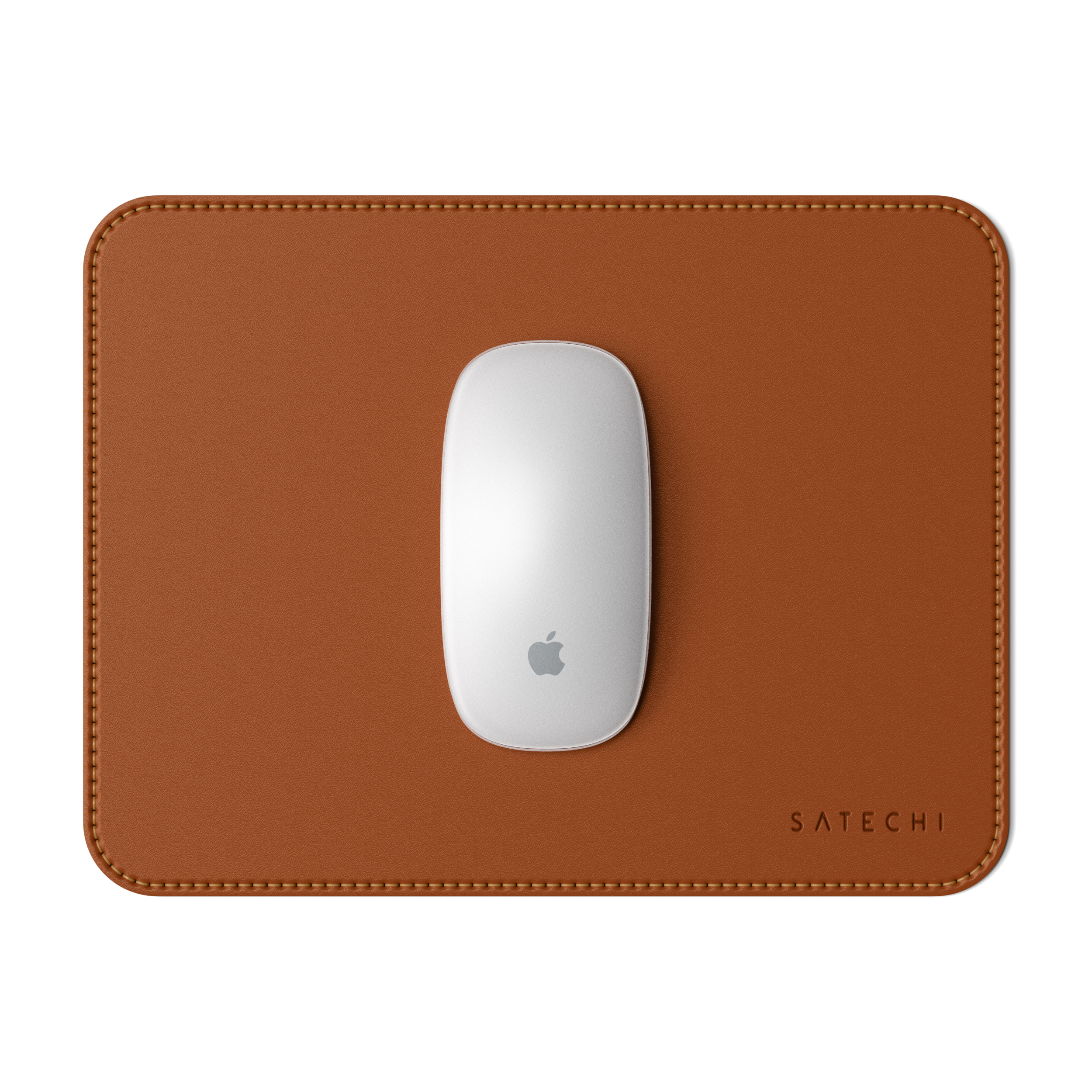 Brown SATECHI Pad 24,89 - Mousepad x Mouse cm) (19 cm Eco-Leather