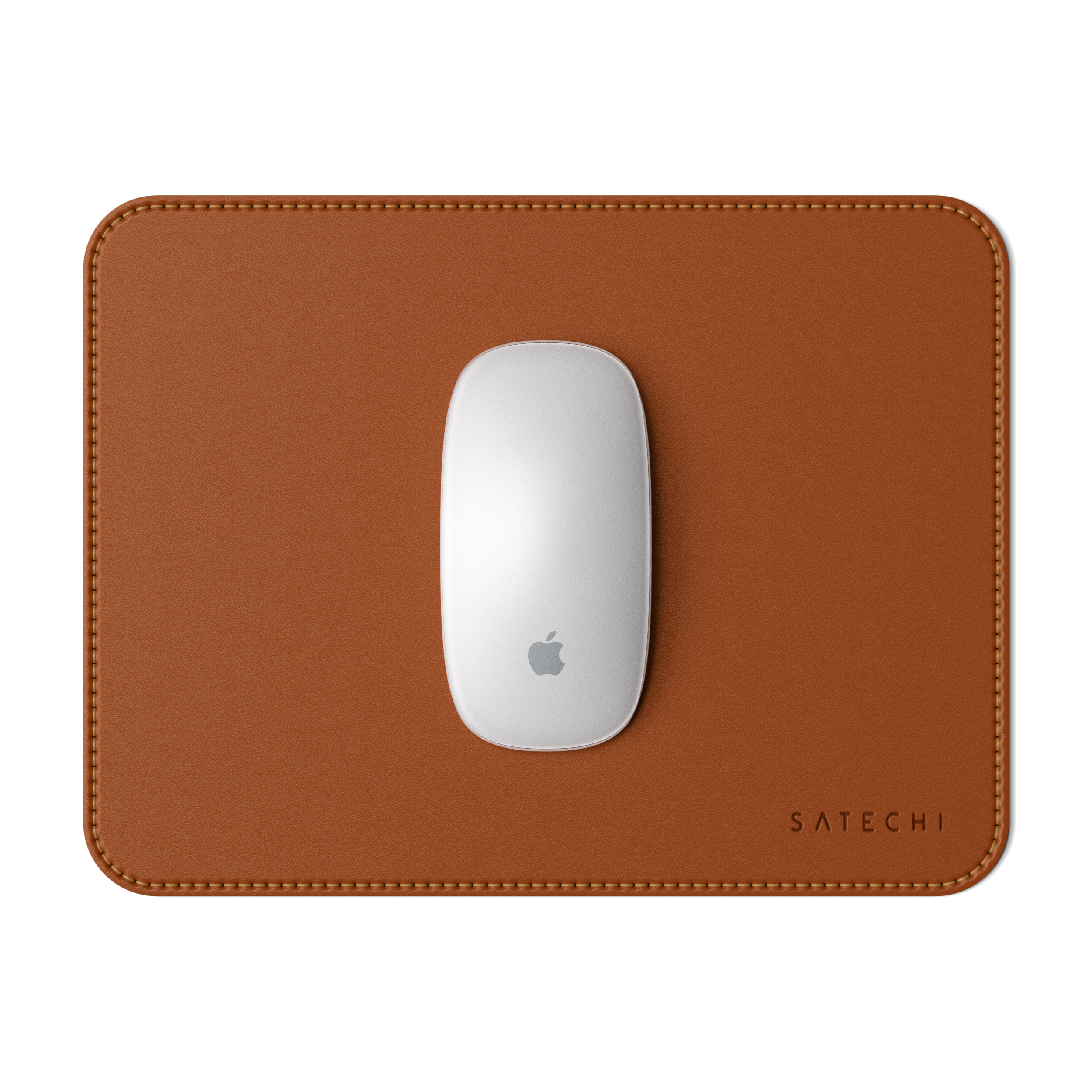 24,89 cm) Eco-Leather x Mousepad Brown - cm Mouse (19 SATECHI Pad