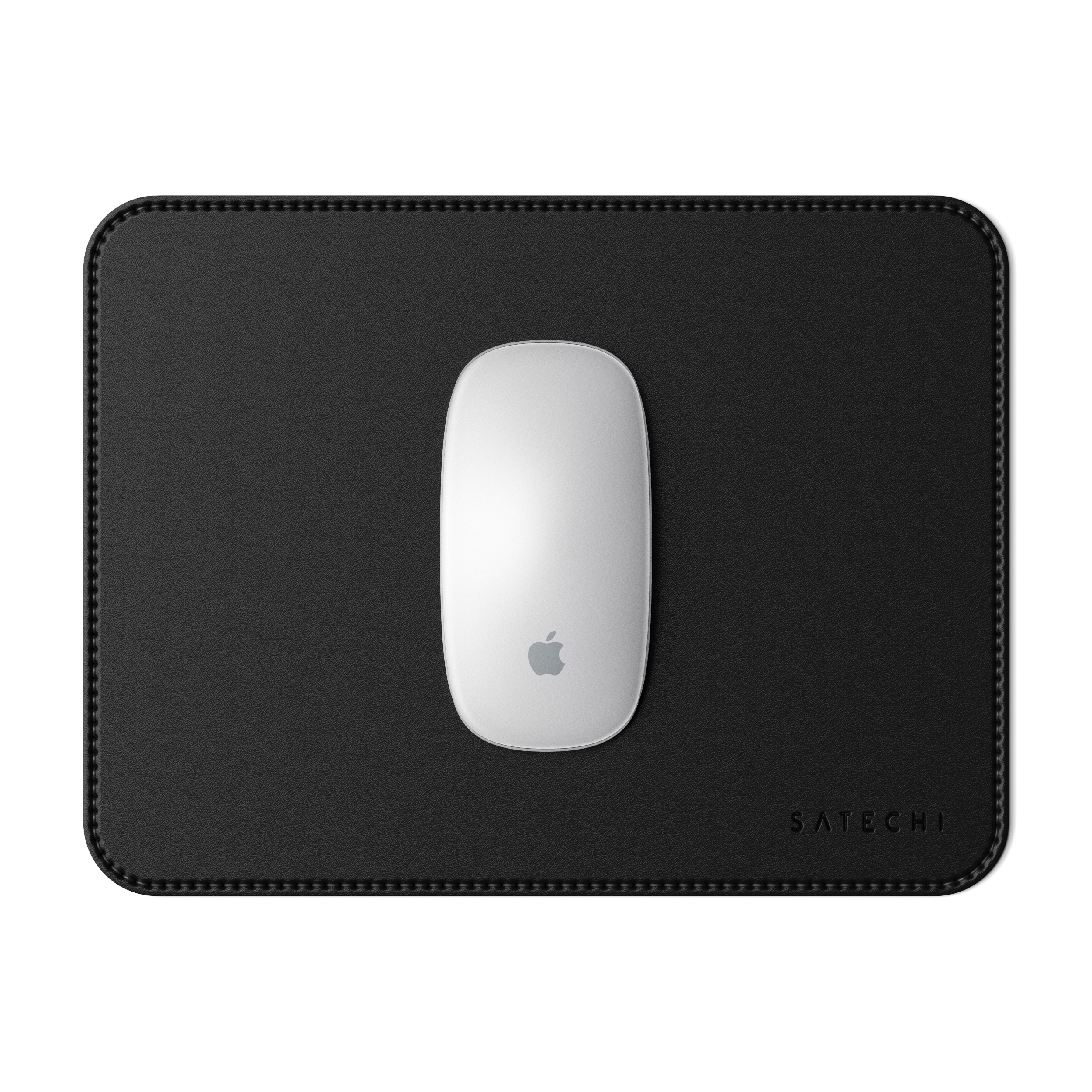 SATECHI Eco-Leather Mouse Pad - Black cm (19 x 24,89 cm) Mousepad