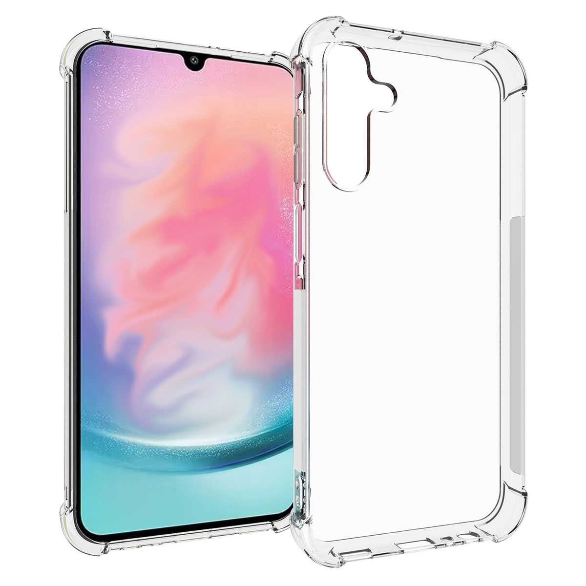 WIGENTO TPU Schock Silikon Hülle Samsung, dünn Backcover, Transparent Galaxy robust, A15