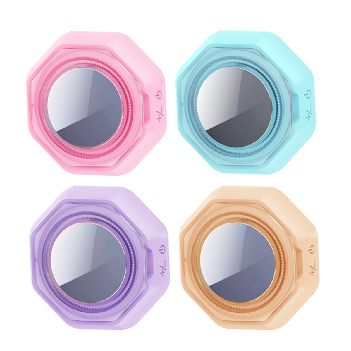 LACAMAX Gesichtsreinigung, LED-Farblicht, Photorejuvenation, Sonic Ionenimplantation Gesichtsreiniger Rosa Vibration