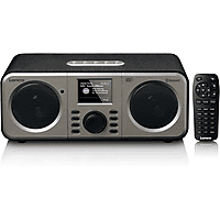 MediaMarkt LENCO DAR-030BK Stereo DAB+ FM Radio met Bluetooth® Zwart-Zilver aanbieding