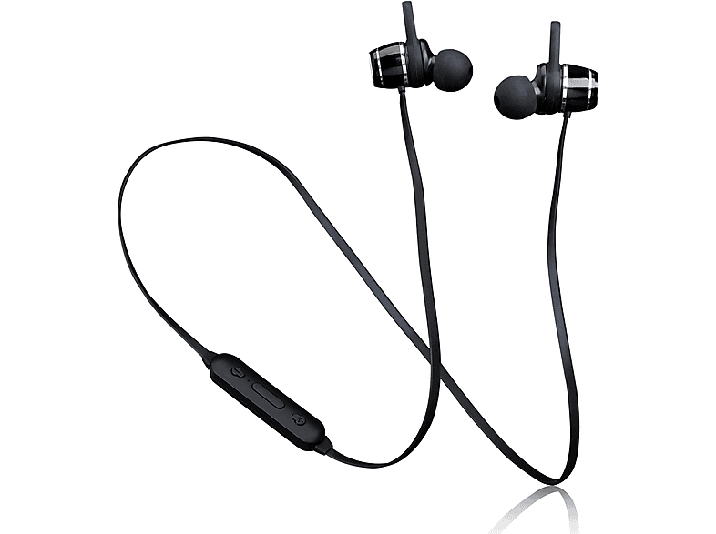 LENCO EPB-030BK, In-ear Bluetooth Headphone Bluetooth Schwarz