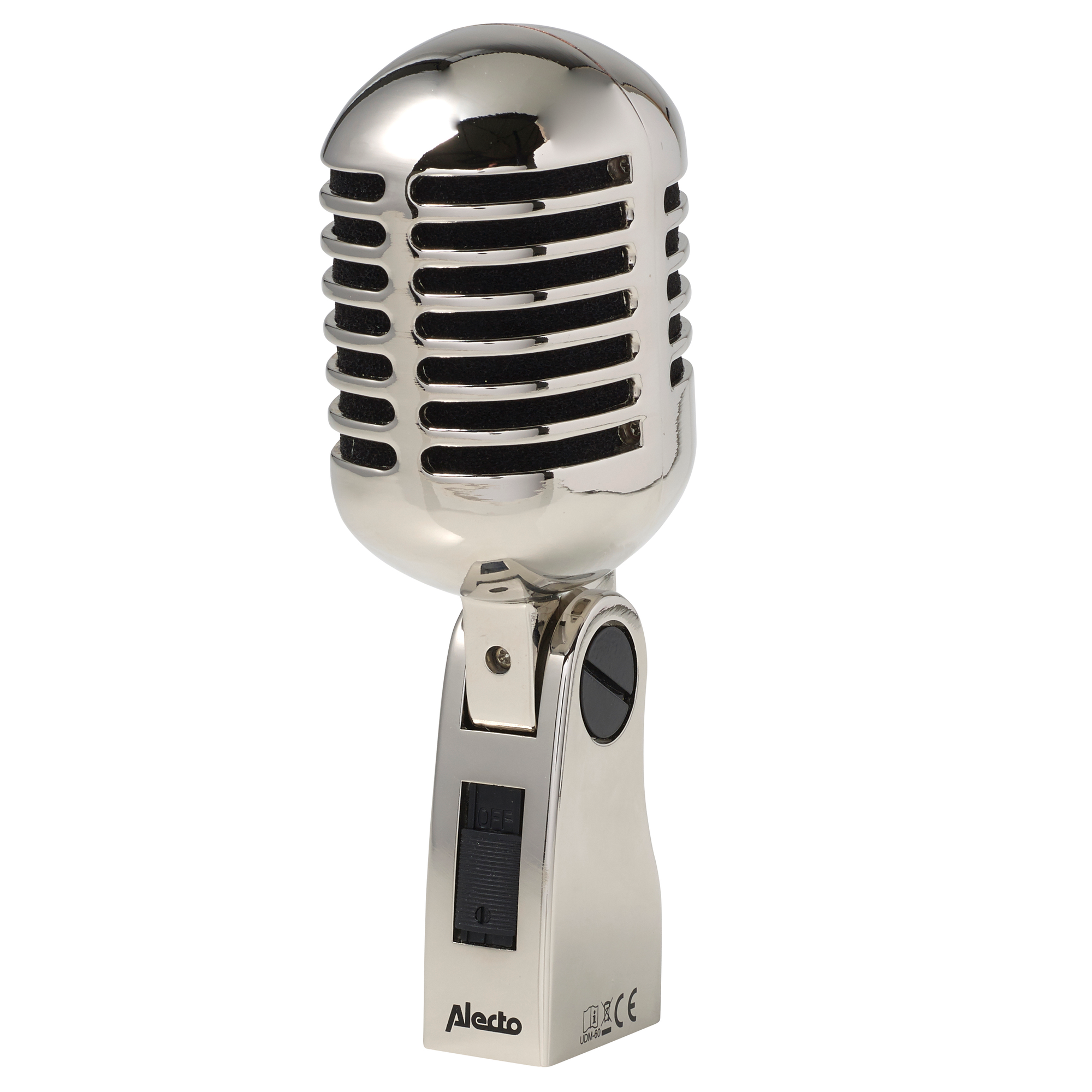 Chrome UDM-60 Mikrofon ALECTO - Retro