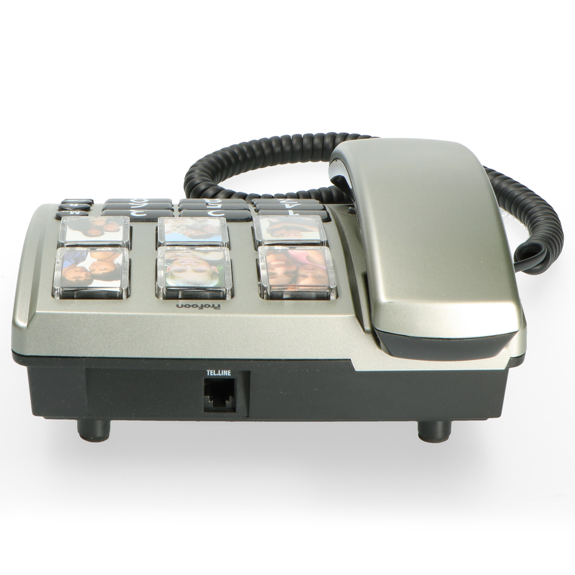 PROFOON TX-560 - Bürotelefon - schnurgebunden Zahlentasten großen Fototasten und Tischtelefon mit großen