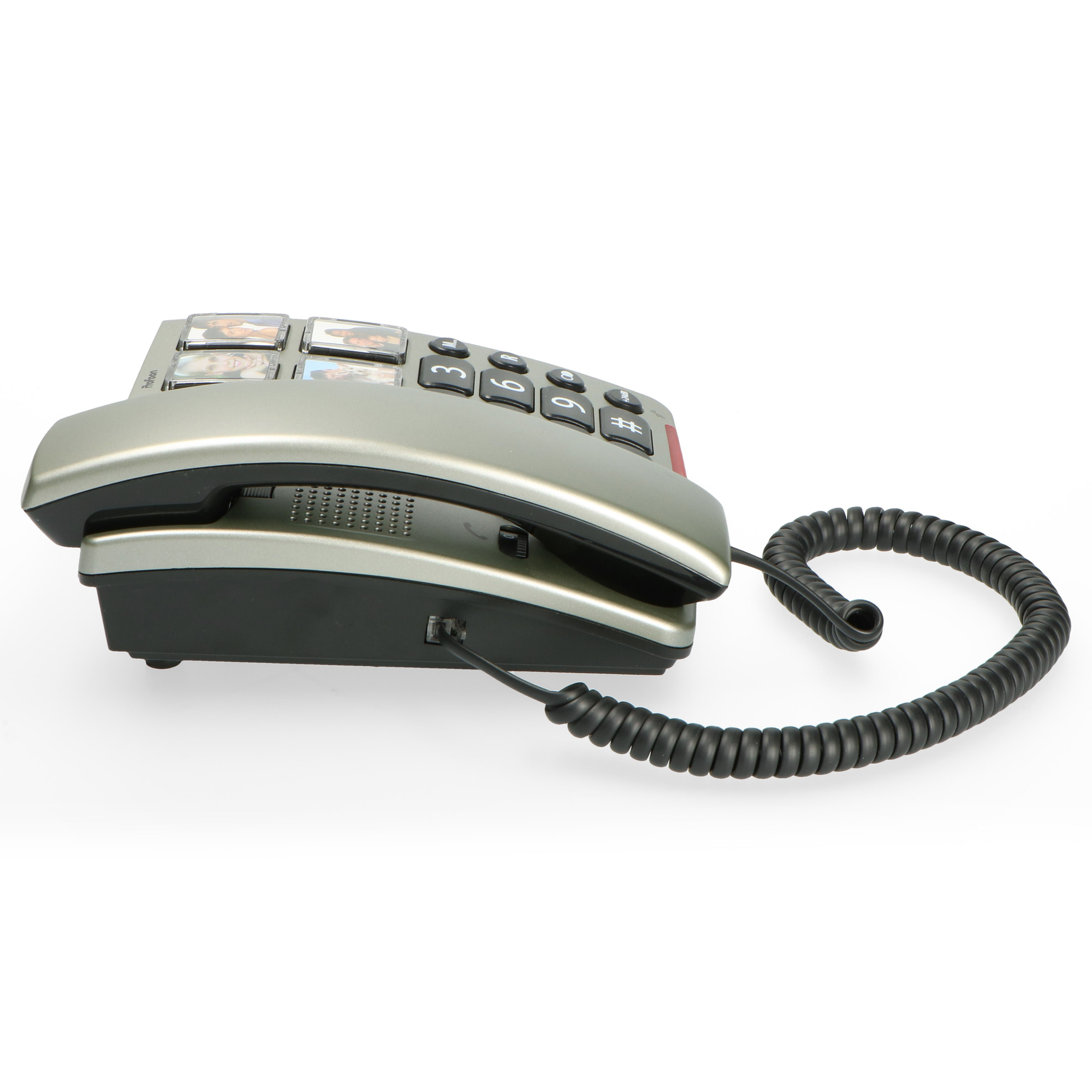 PROFOON TX-560 - Bürotelefon - schnurgebunden Zahlentasten großen Fototasten und Tischtelefon mit großen