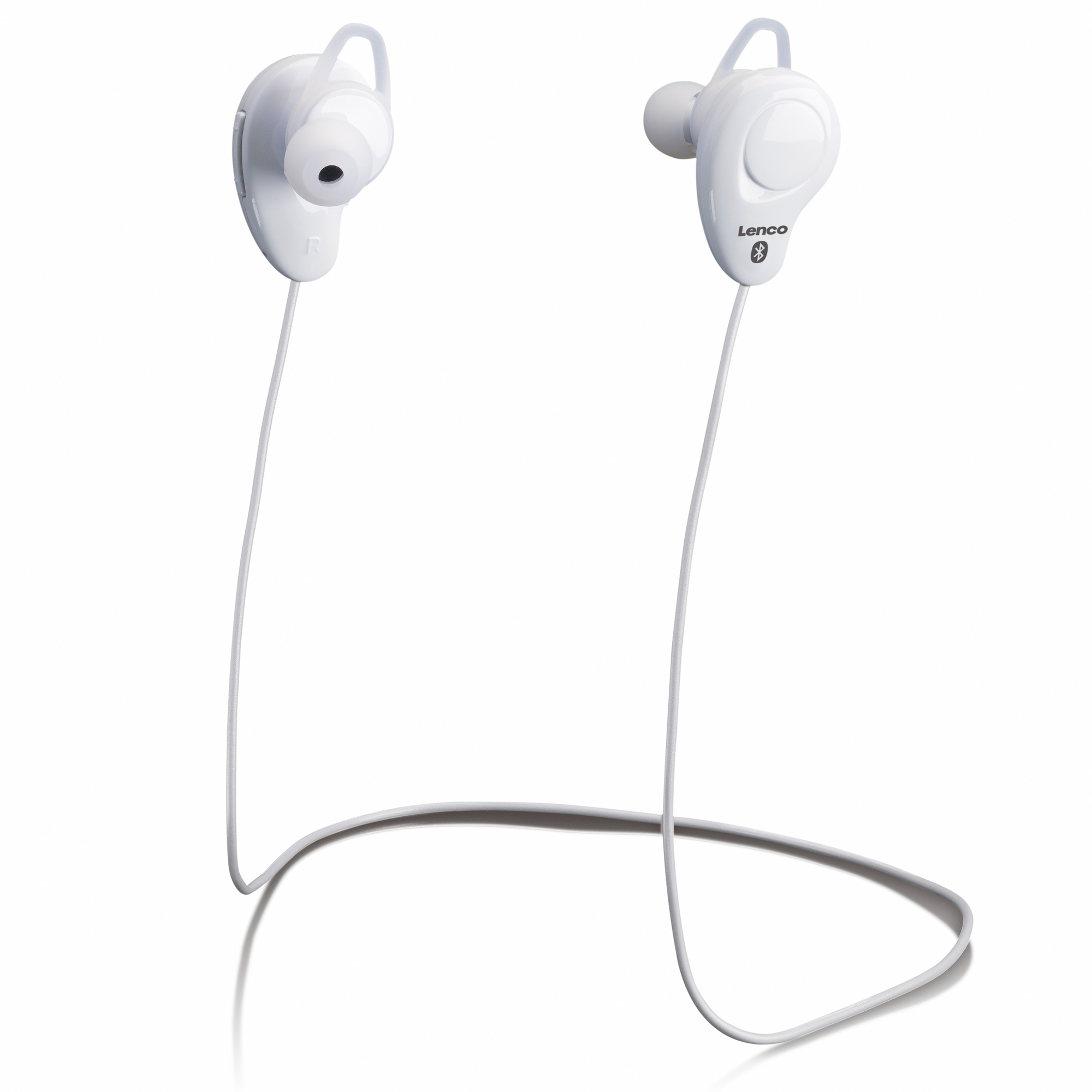 In-ear LENCO Weiß Bluetooth EPB-015WH, Headphone Bluetooth