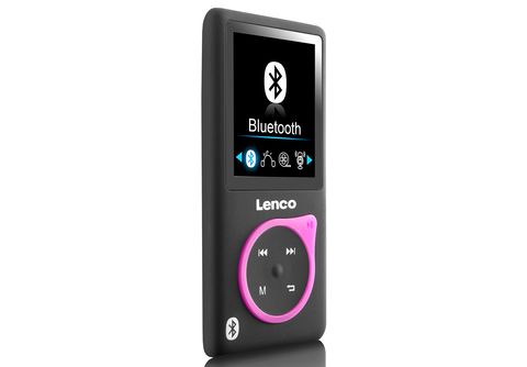 SATURN Micro-SD-Karte Bluetooth Player Schwarz-Pink inkl. - Pink | 8 XEMIO-768 - 8GB - GB, MP4 LENCO MP3 Player