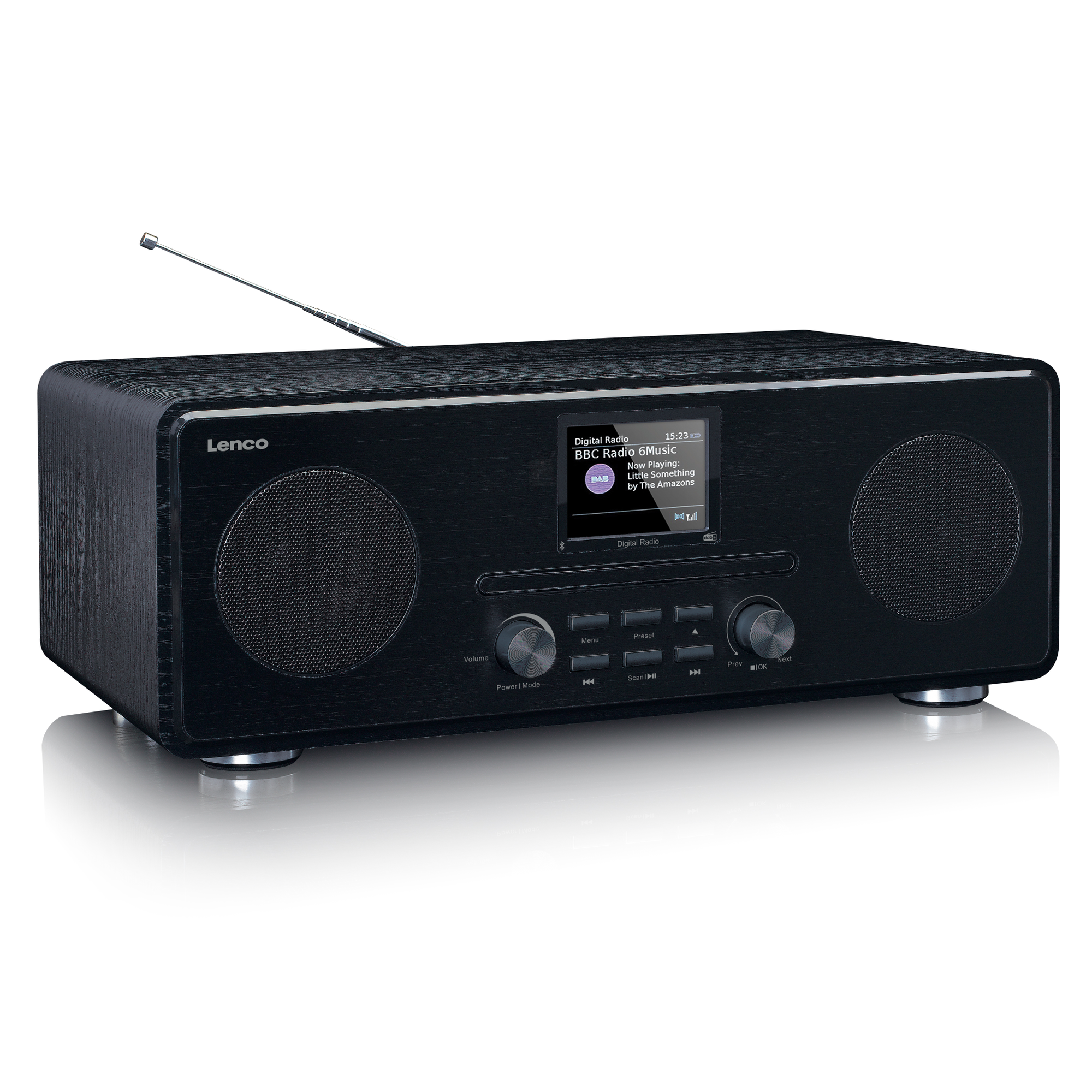 LENCO DAR-061BK Radio, DAB+,FM, DAB+, Bluetooth, Schwarz FM
