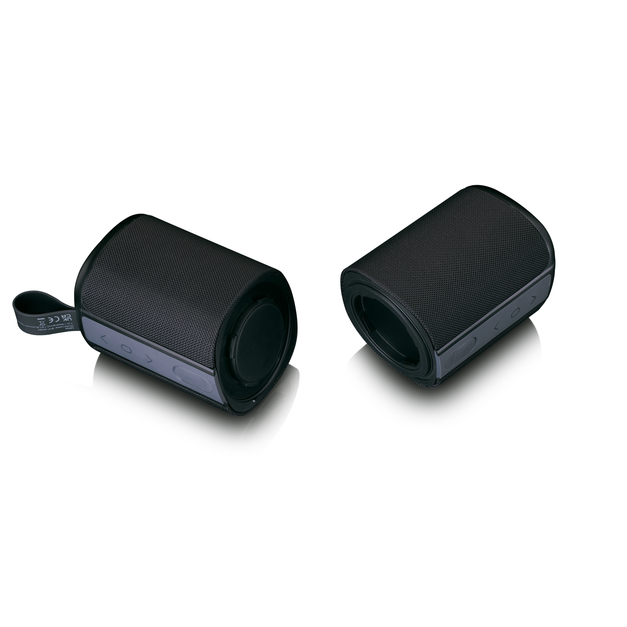 LENCO BTP-400BK 2-in-1 stereo Bluetooth® Speaker, Schwarz