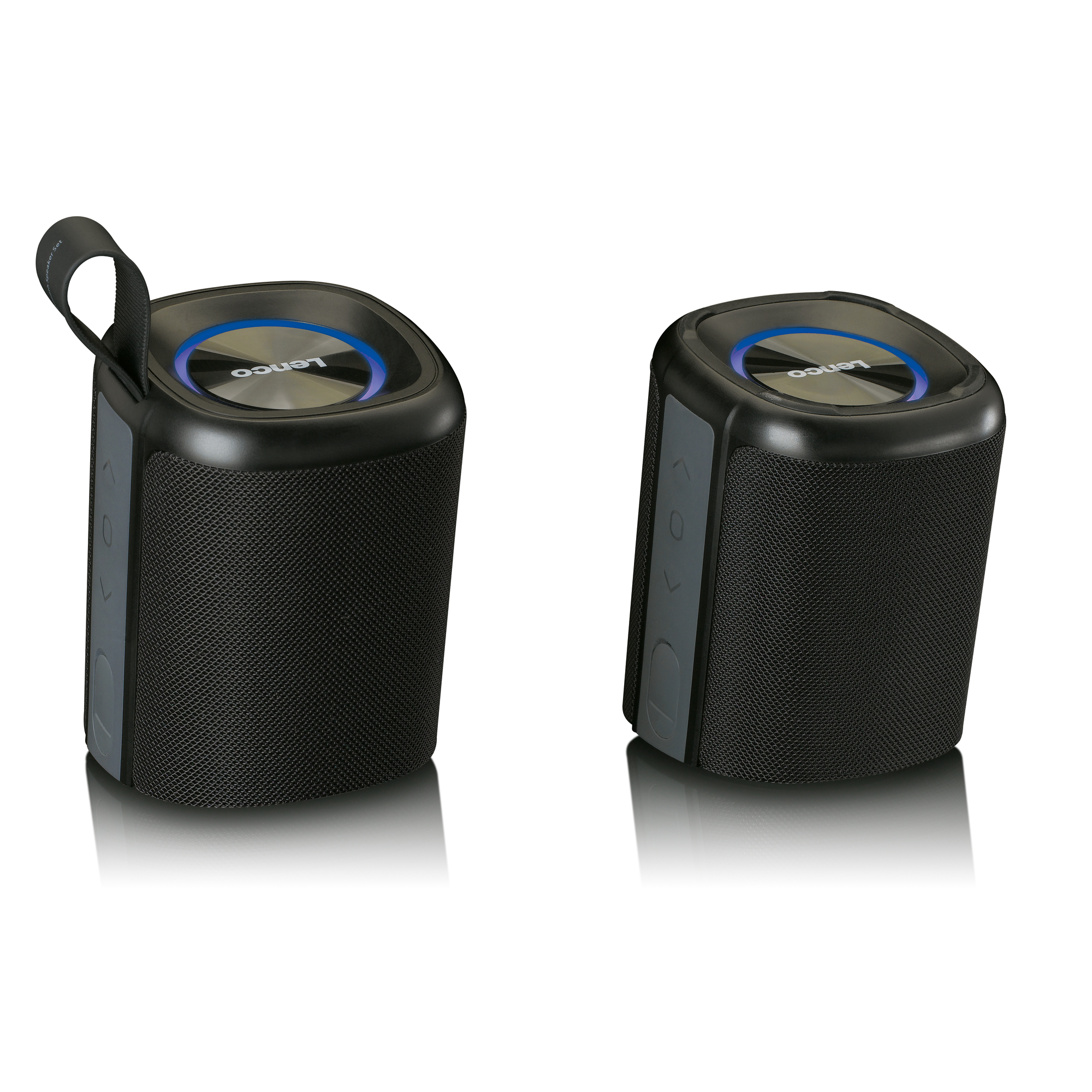 LENCO BTP-400BK 2-in-1 stereo Bluetooth® Speaker, Schwarz