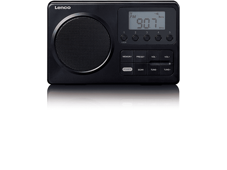 MPR-035BK FM, Schwarz LENCO Radio,