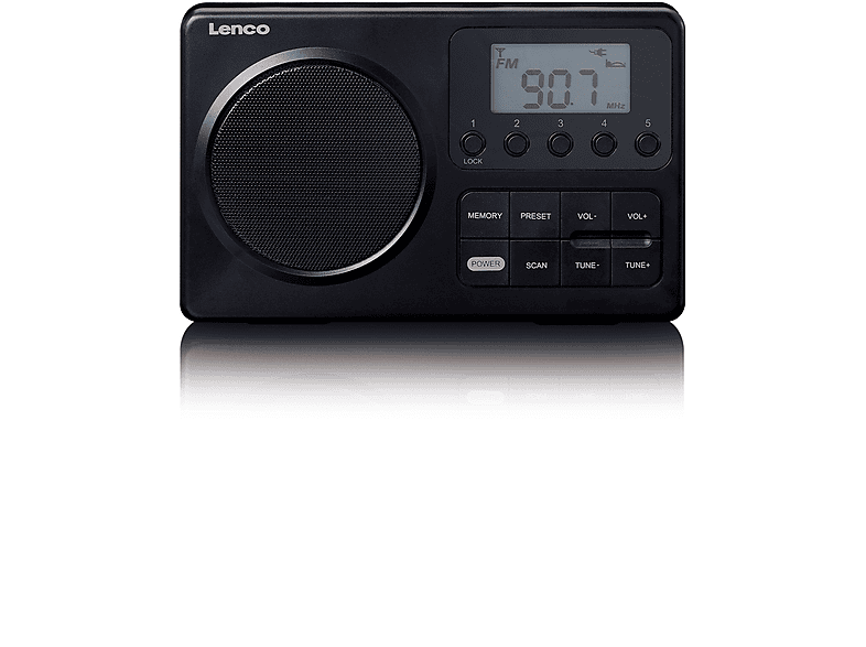 Radio, Schwarz MPR-035BK FM, LENCO