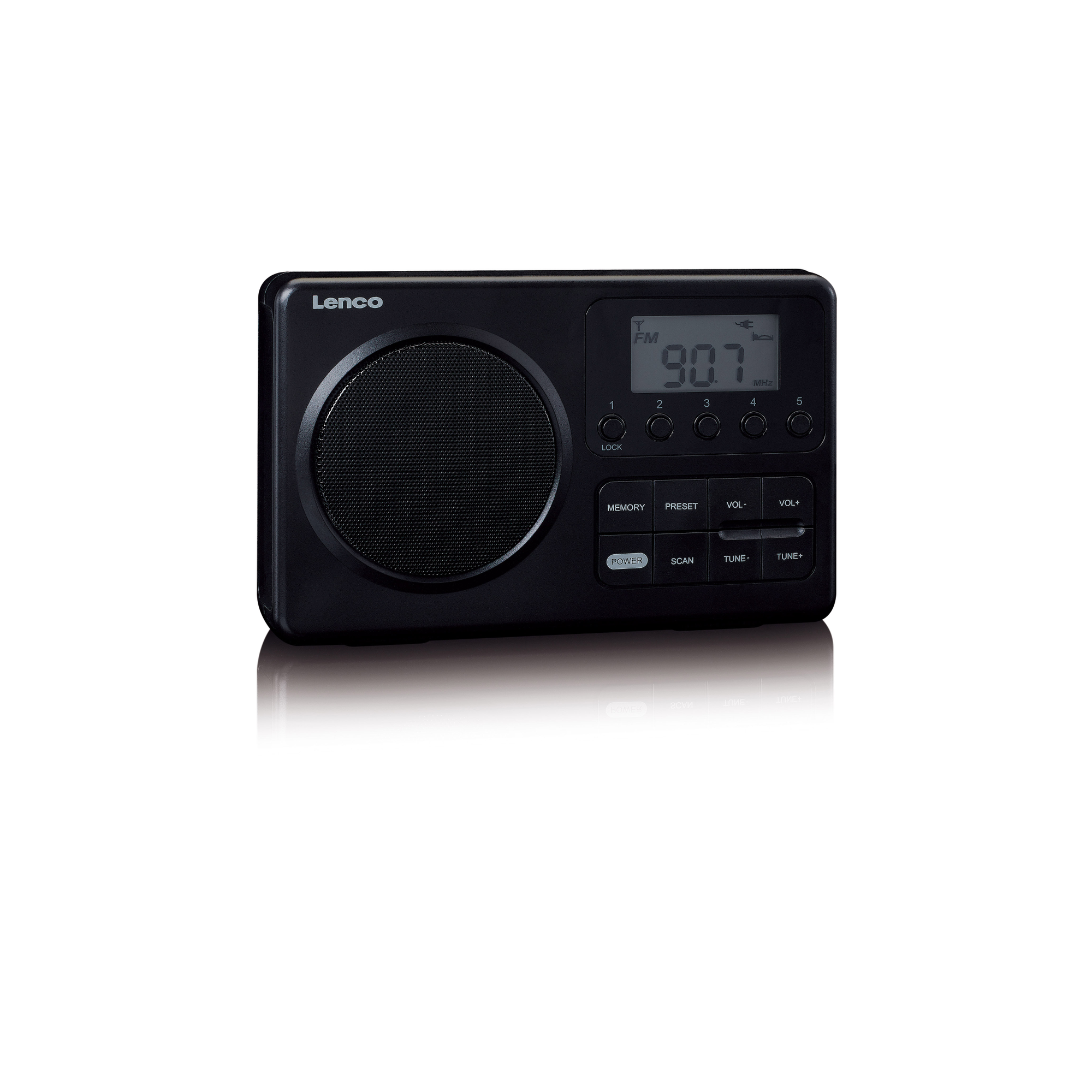 LENCO MPR-035BK FM, Radio, Schwarz