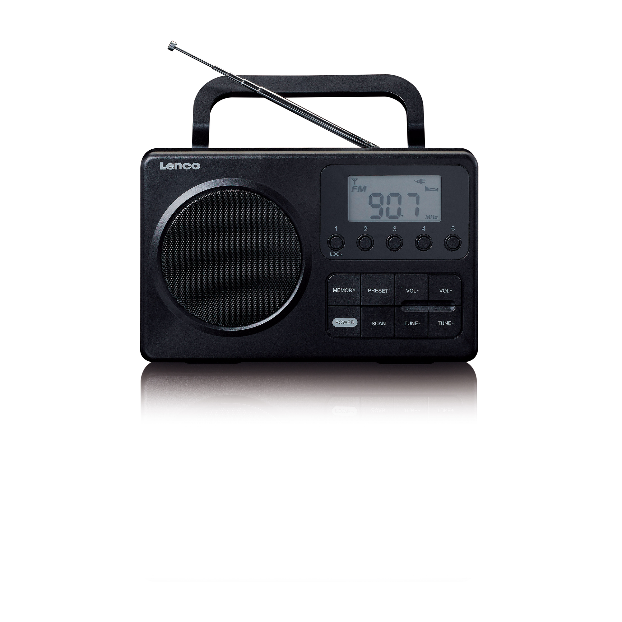LENCO MPR-035BK FM, Schwarz Radio,