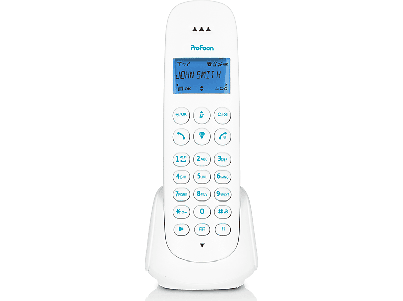PROFOON PDX300BW - schnurloses DECT Telefon mit 1 Mobilteil | ISDN Telefone