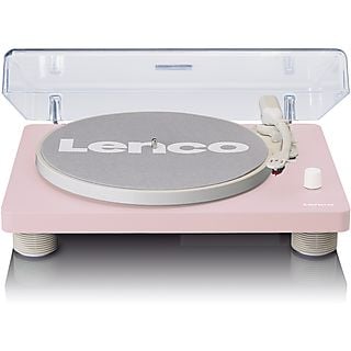 Tocadiscos  - LS-50PK LENCO, Bluetooth|USB, 33 RPM , 45 RPM , 78 RPM, Rosa
