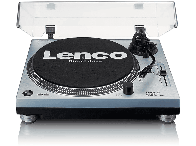 LENCO L-3809ME Plattenspieler Blau Metallic