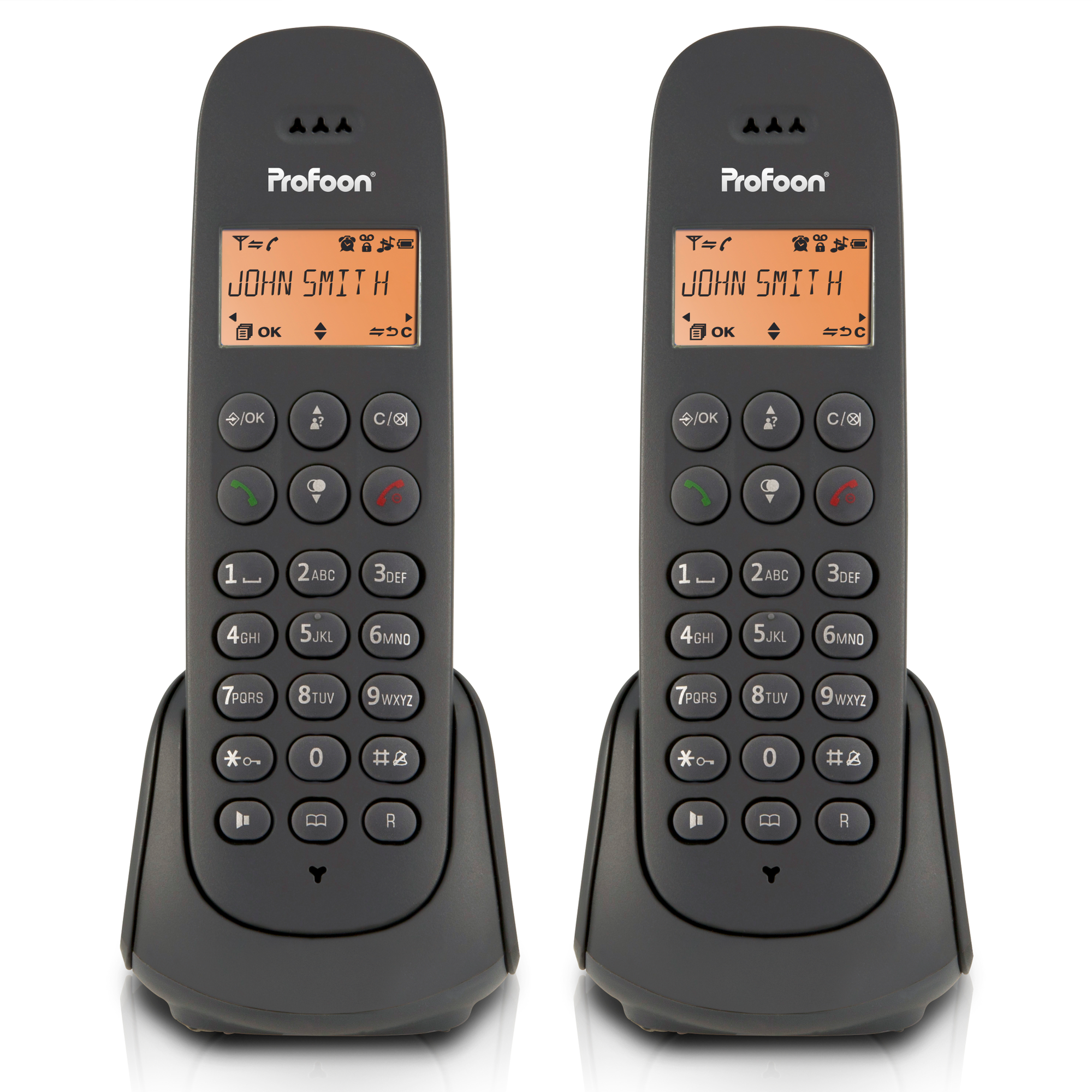 DECT 2 Telefon schnurloses Mobilteilen PDX620 PROFOON mit -