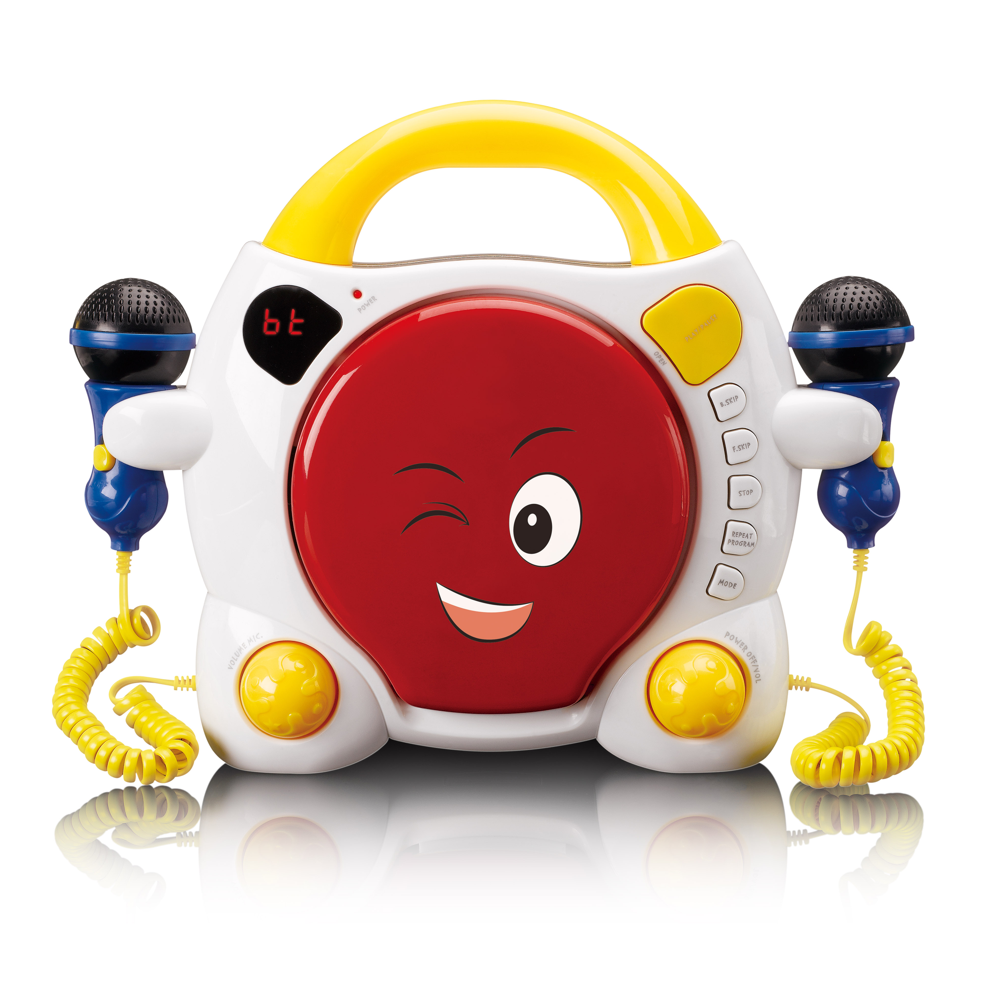 LENCO KCD-011KIDS Rot-Weiß CD-Player Karaoke